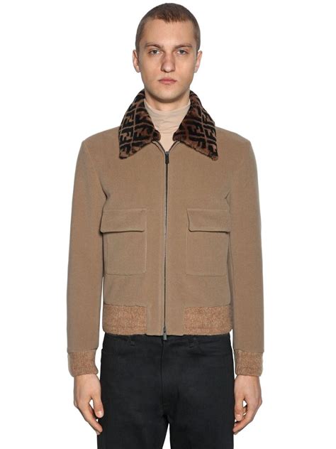 fendi men jackets|fendi bomber jacket men's.